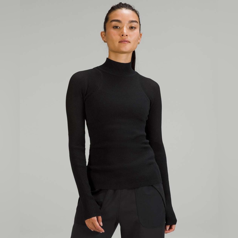 Lululemon - merino wool mock neck lightweight sweater
